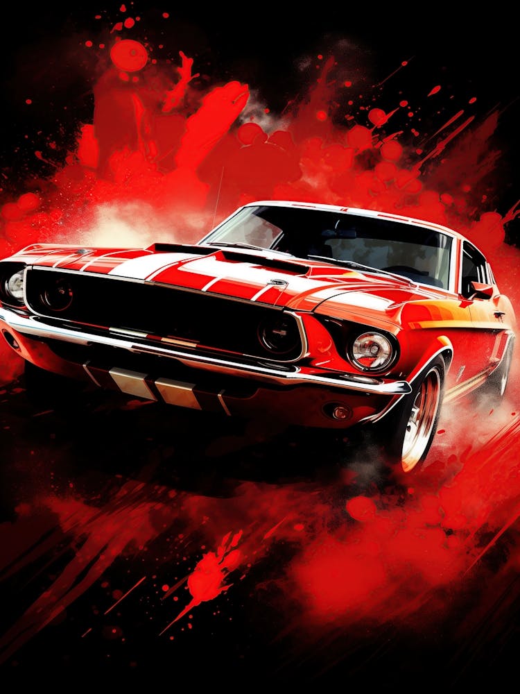 Red Mustang 1