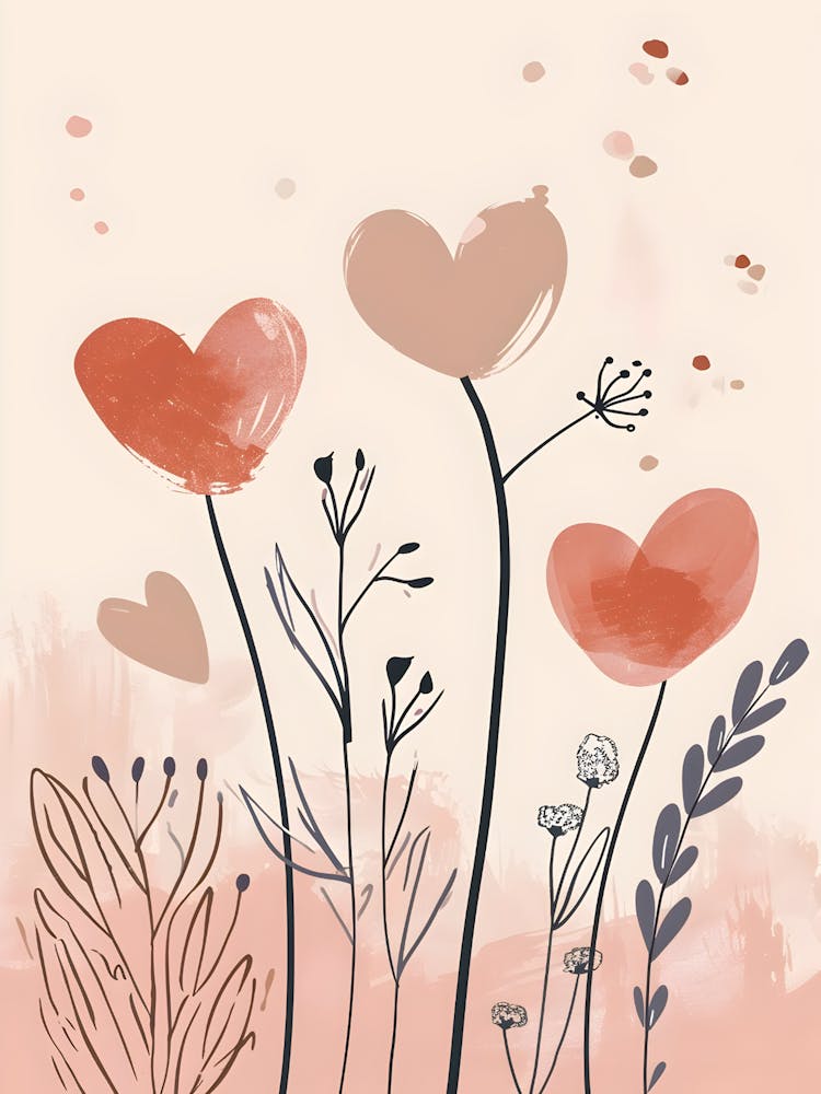 Heart And Flowers