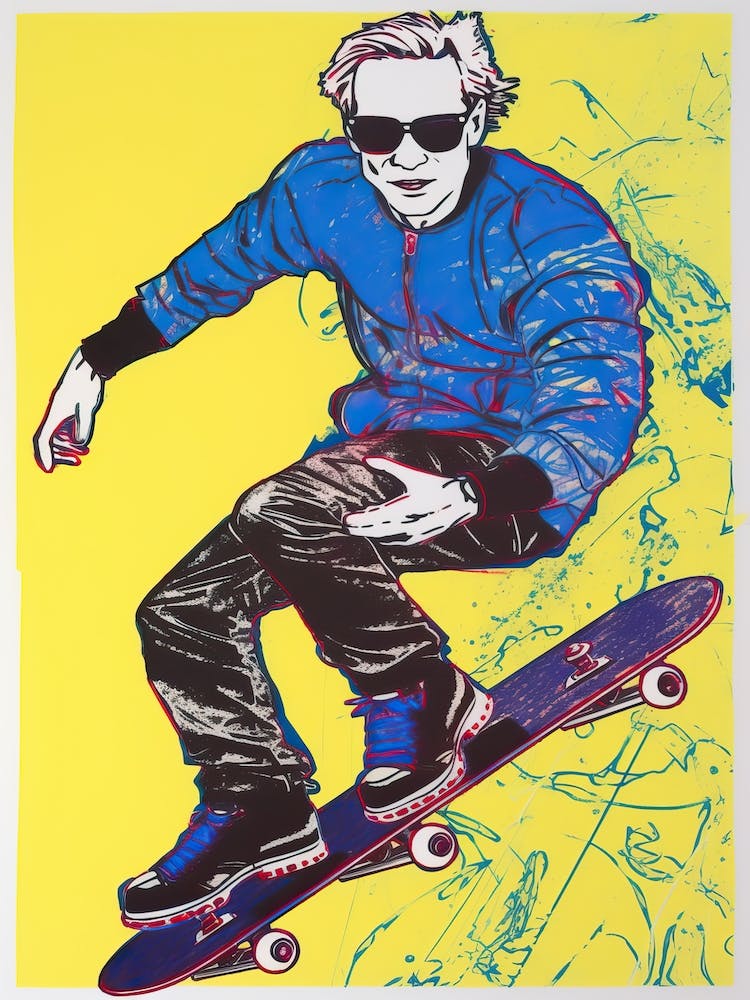 Skateboarding Pop Art 1