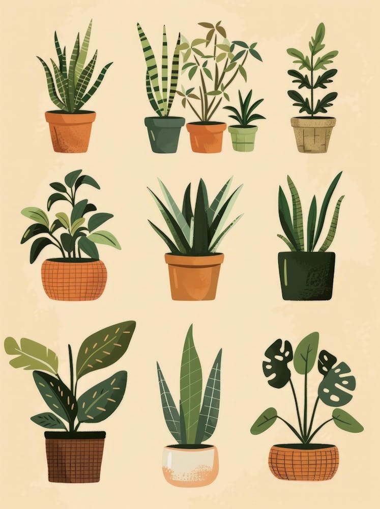 Houseplants In Pots