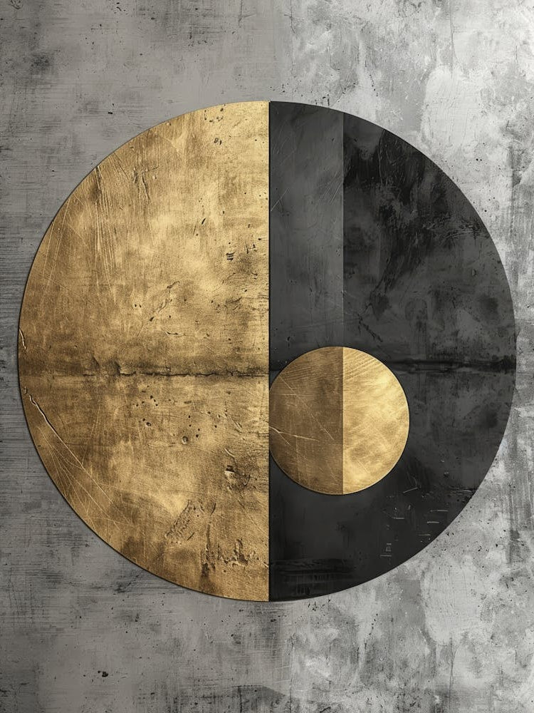 Abstract Black And Gold