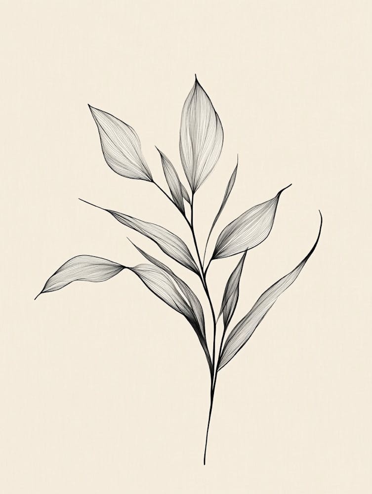 Drawing Of A Leaf