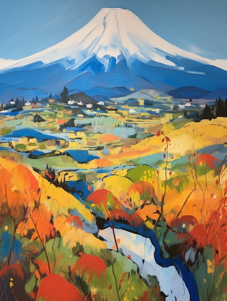 Mount Fuji Japan 6 Mountain Painting