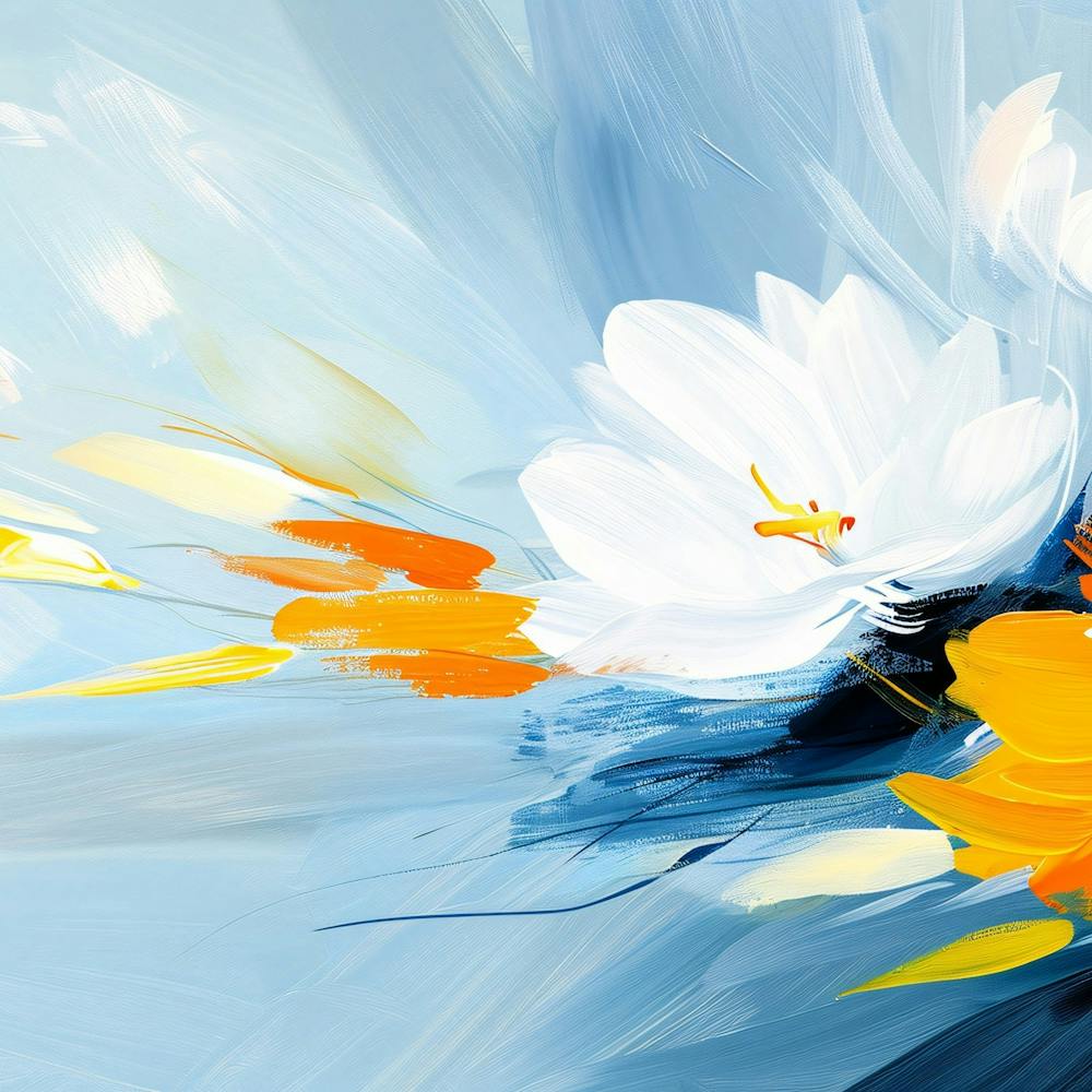 Abstract Flower Painting