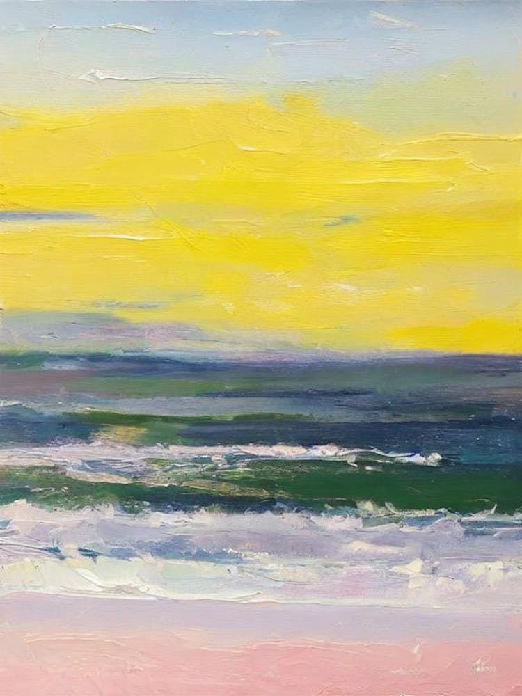 Barafundle Bay Beach, Pembrokeshire, Wales Bright Abstract