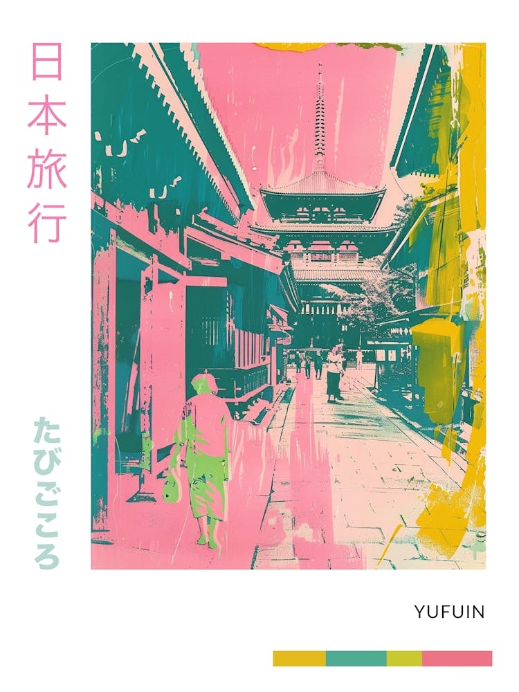 Yufuin Duotone Silkscreen Poster 1