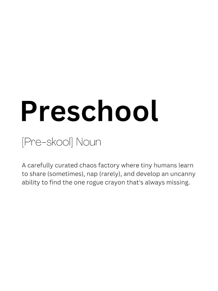 Preschool Definition Meaning