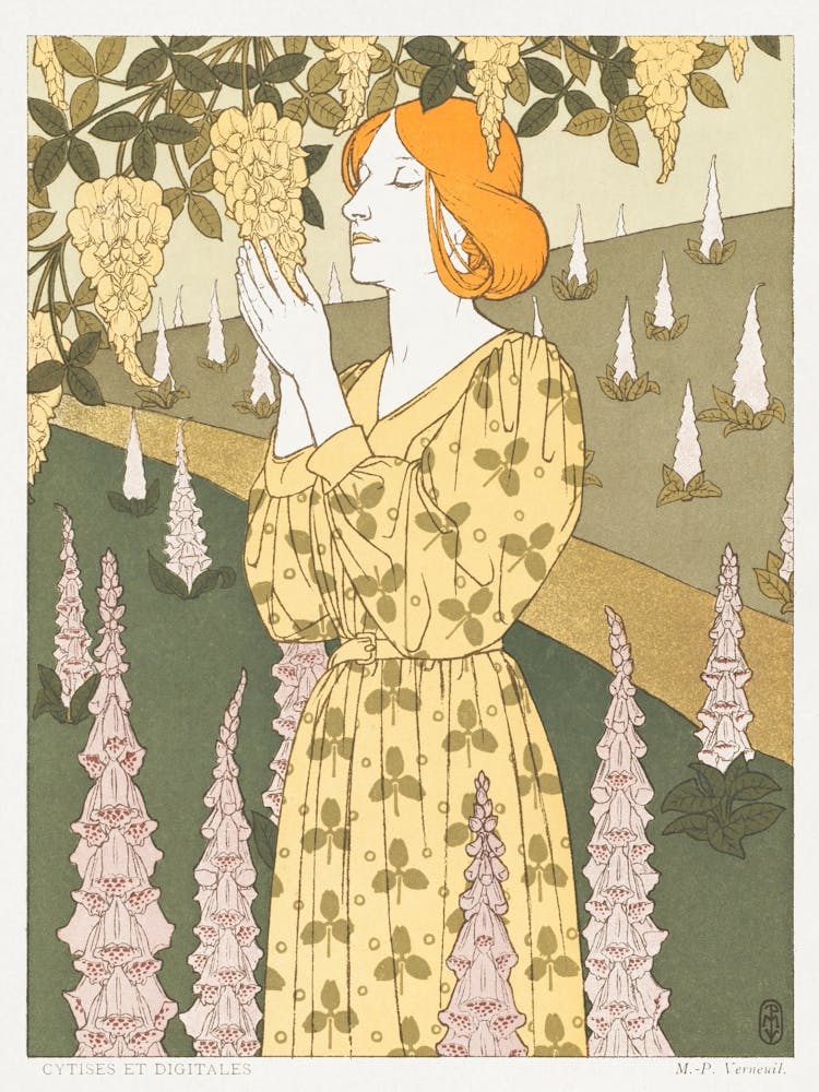 Laburnum And Digitalis, Maurice Pillard Verneuil