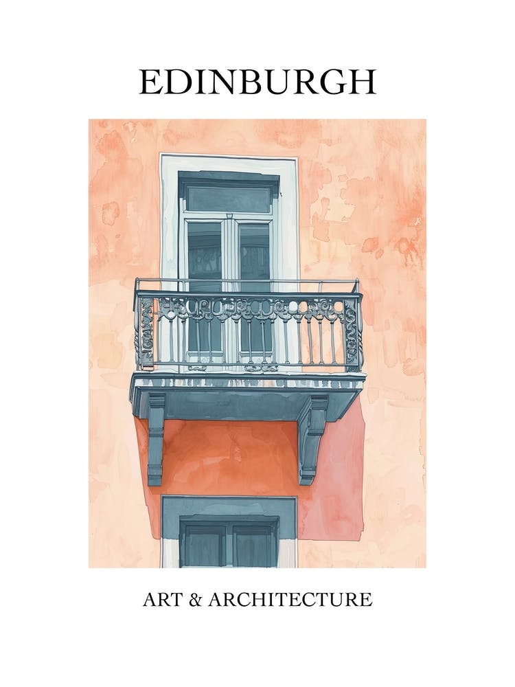 Edinburgh Travel And Architecture Poster 2