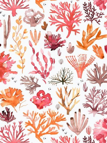 Corals Reef Red