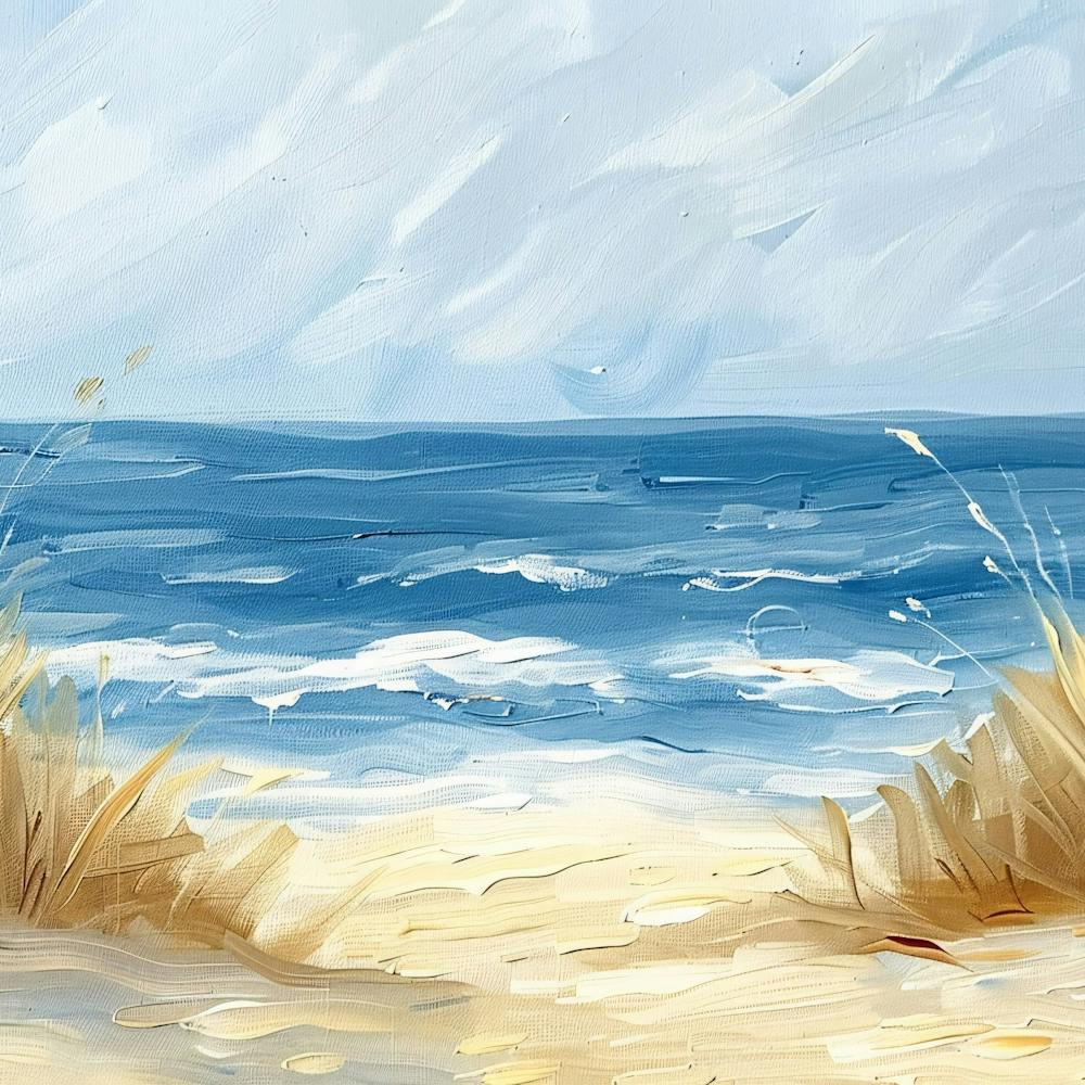 Baltic Sea Beach Painting