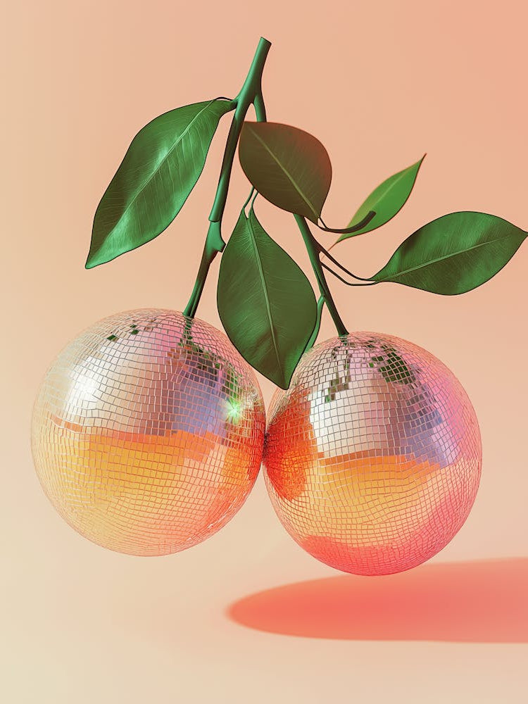 Two Oranges Disco Ball