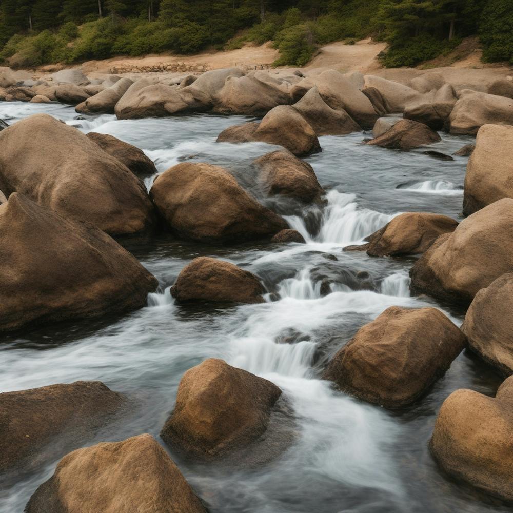 Boulders In The River