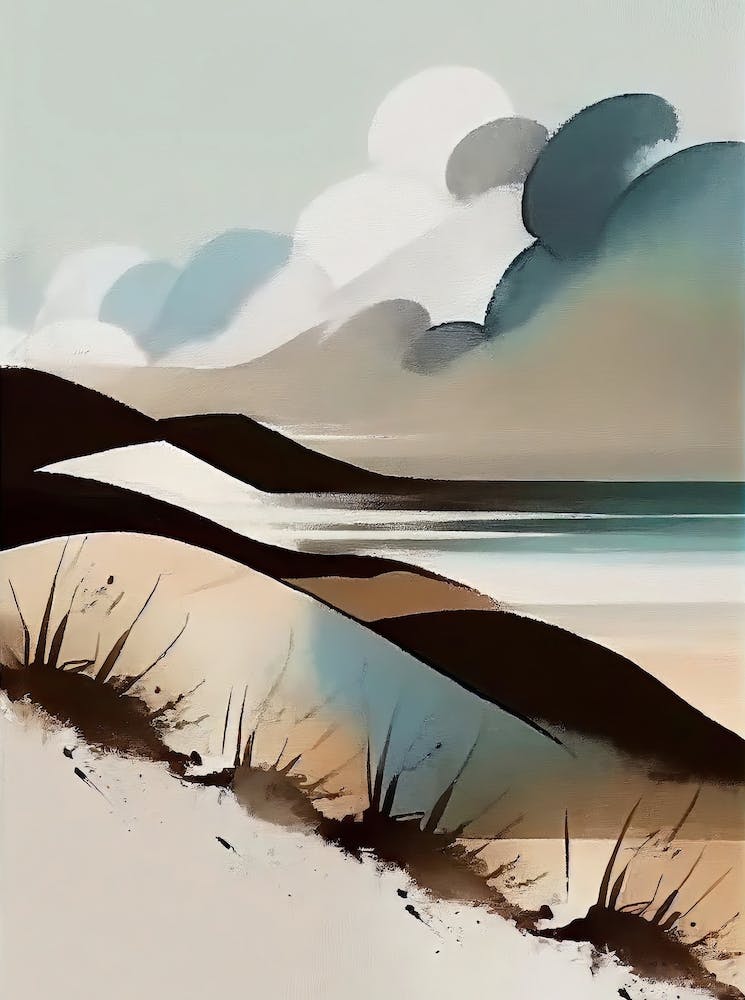 - Abstract Minimal Boho Beach 5