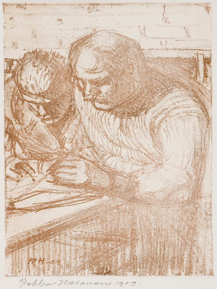 The Artist S Cousins, Arttu And Jussi Halonen (1909), Pekka Halonen