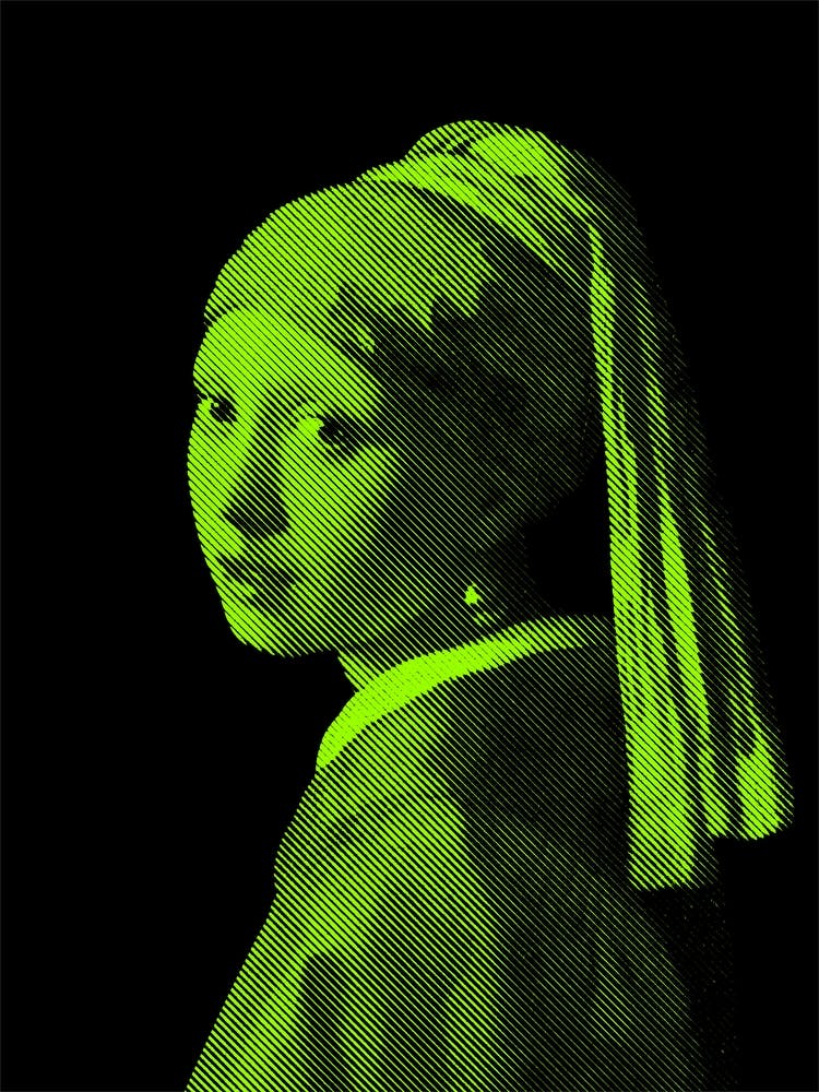 Girl with a Pearl Earring Green