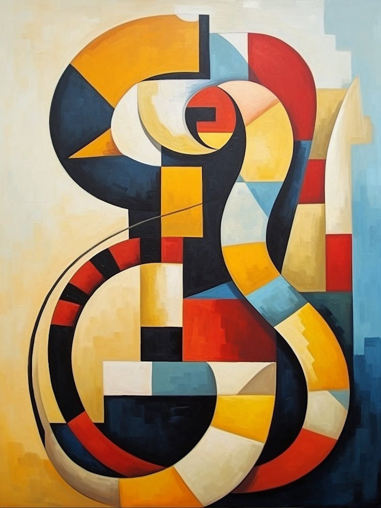 Snake Geometric Abstract 5