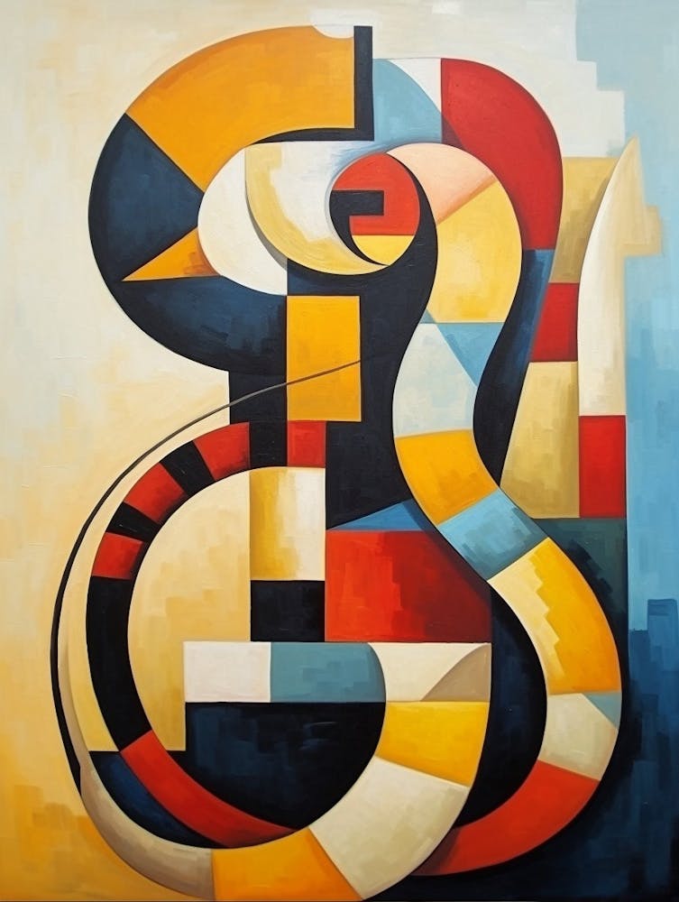 Snake Geometric Abstract 5