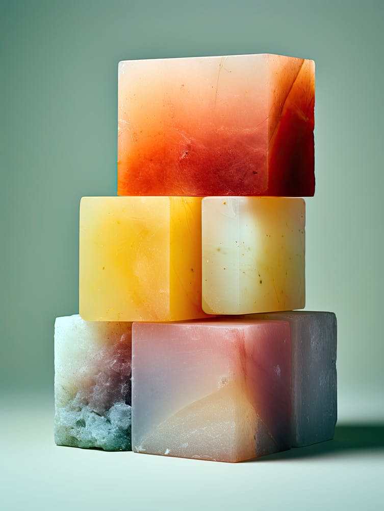 Stacked Soaps, Stones Art 1