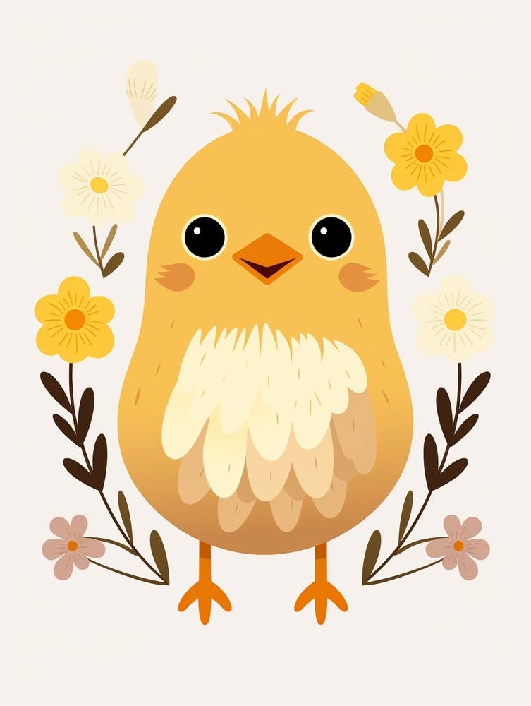 Baby Animal Illustration  Chick 1