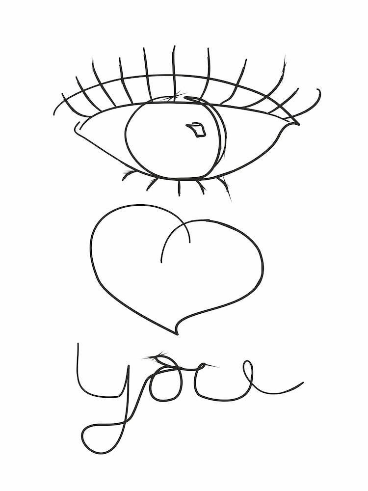 I Love You XX Art Print by Mime – Fy!