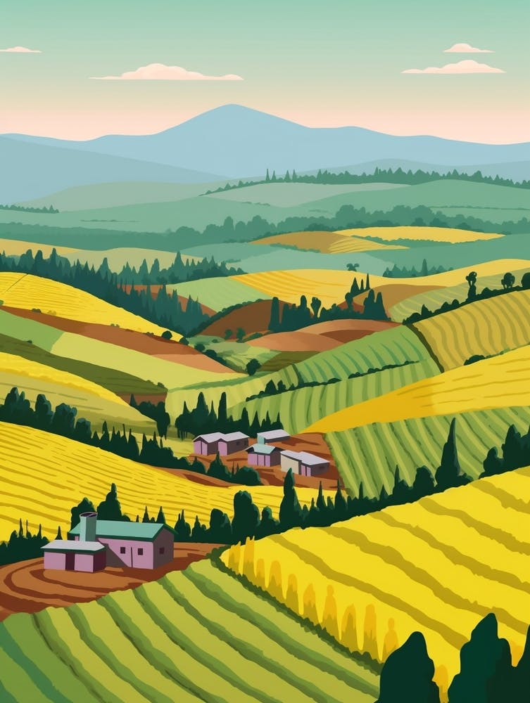 Ruanda Reiseillustration
