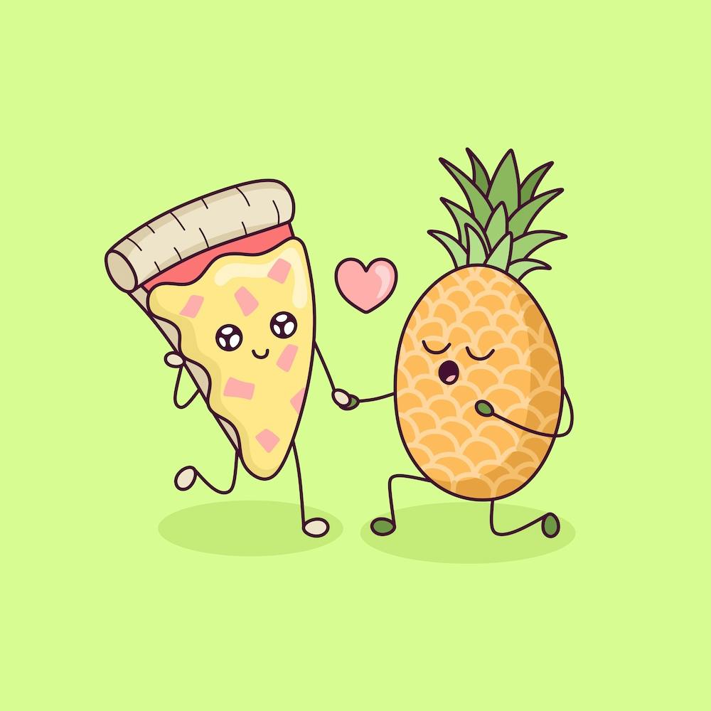 Pineapple Pizza Love Square