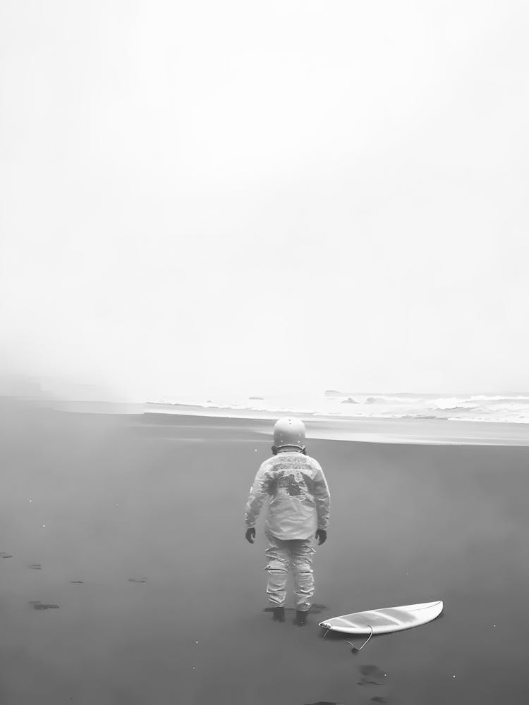 Surfer On The Beach 2
