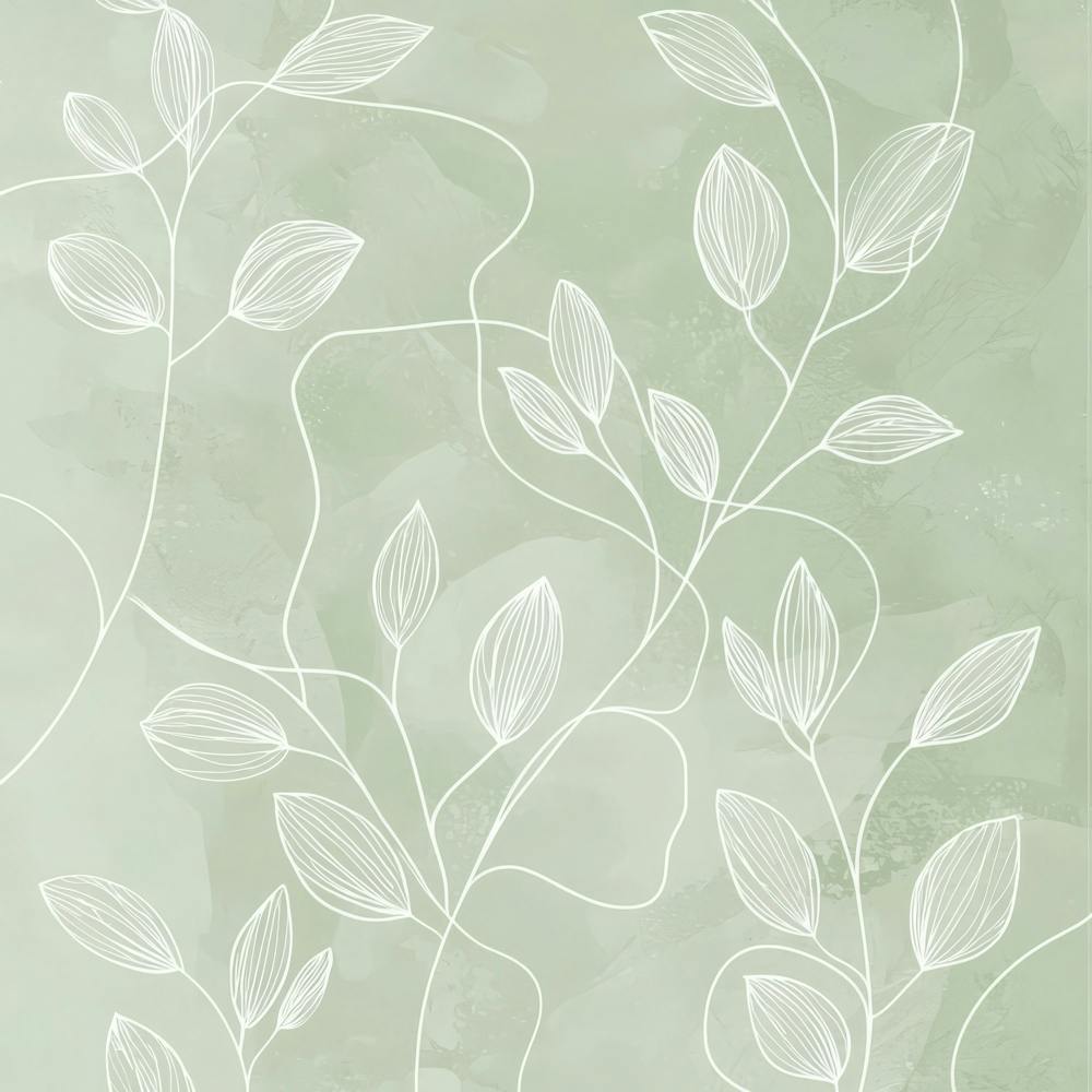 Papier Peint Feuilles Vertes