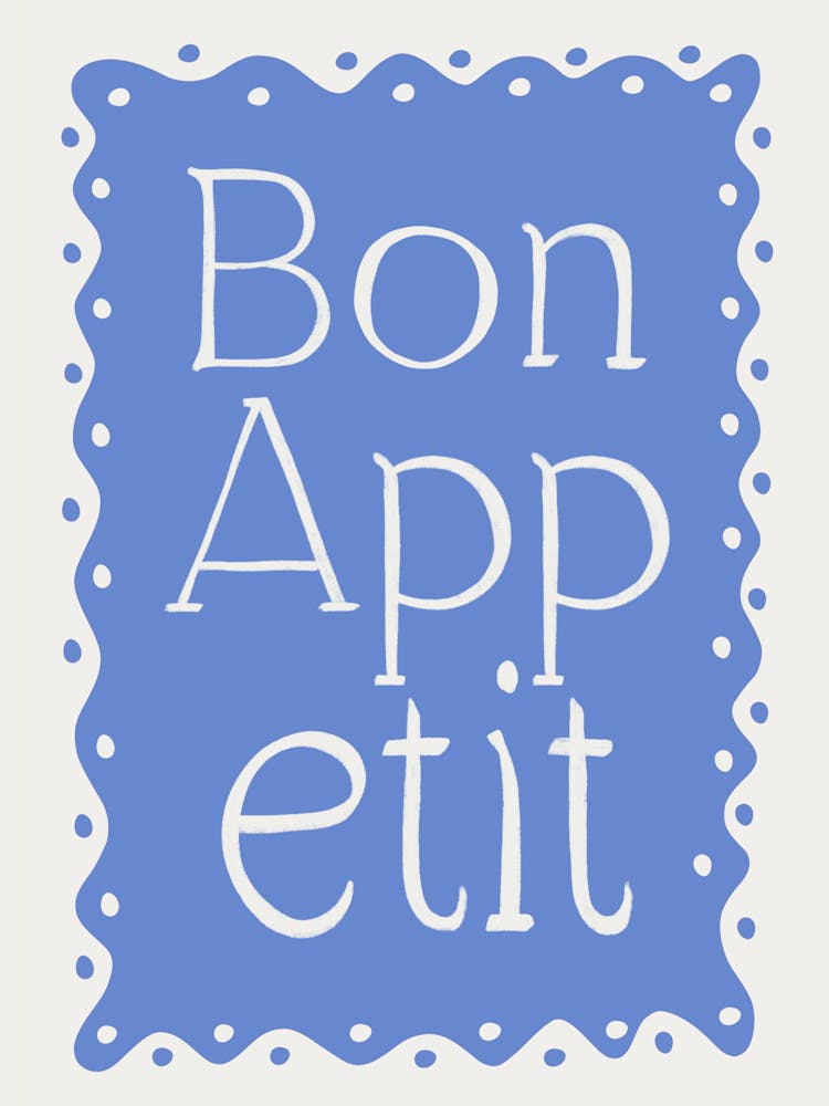 Bon Appétit blue