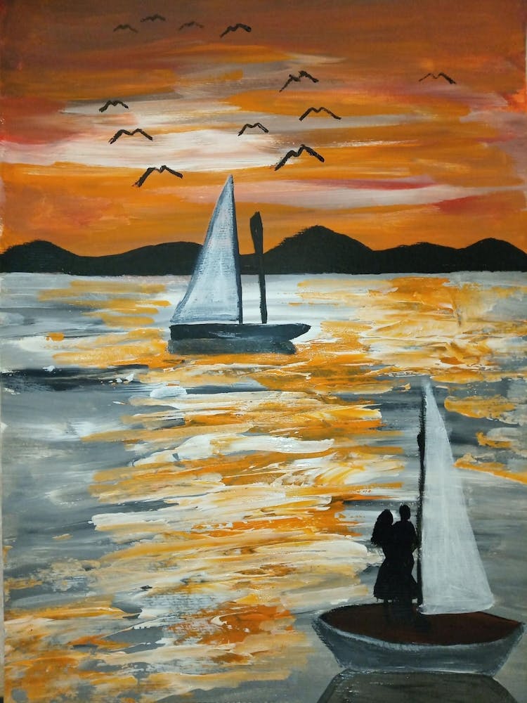 Sunset Sailboats 1