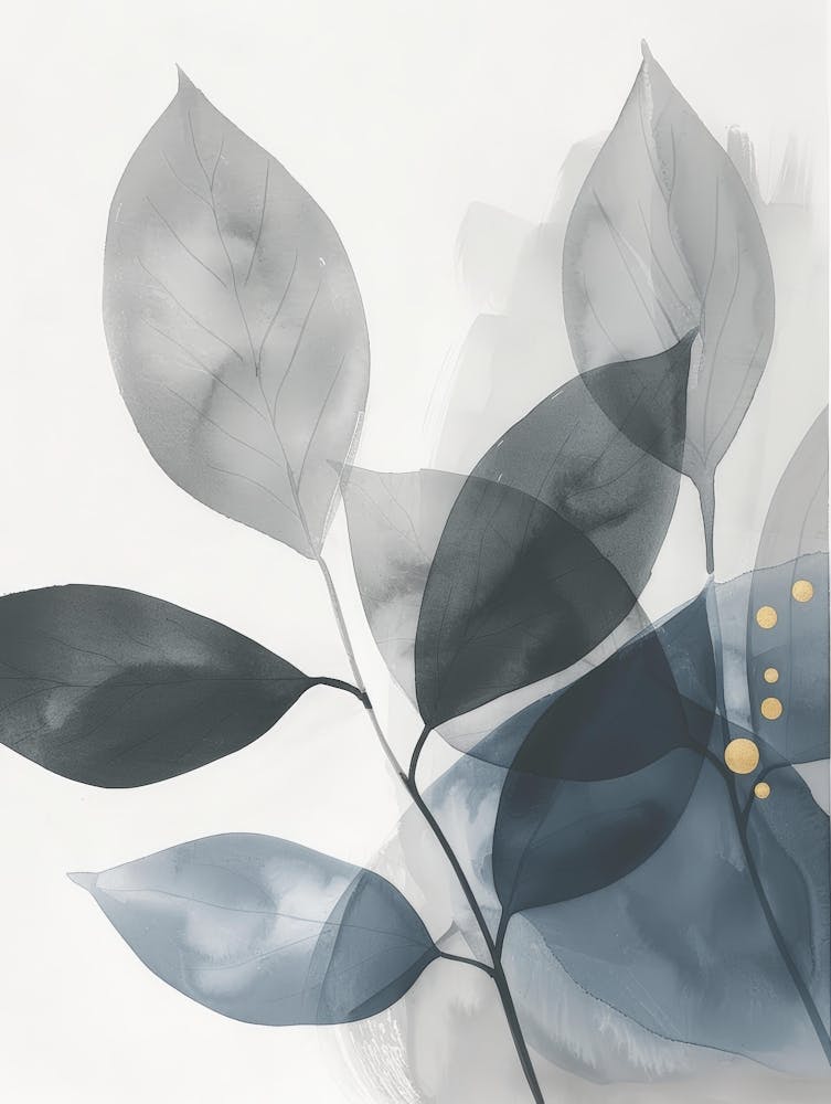 Feuilles - Impression sur Toile