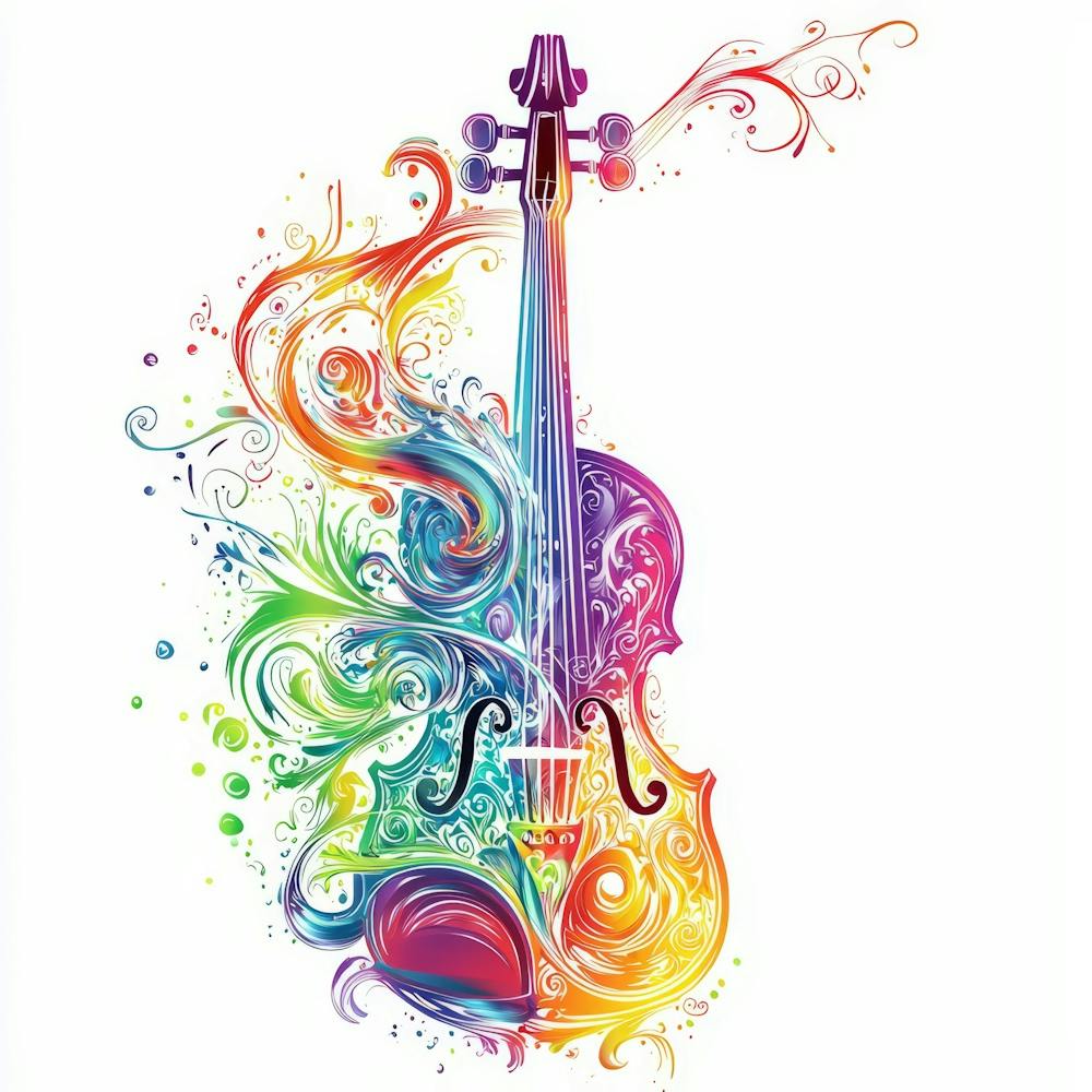 Colorful Violin 1