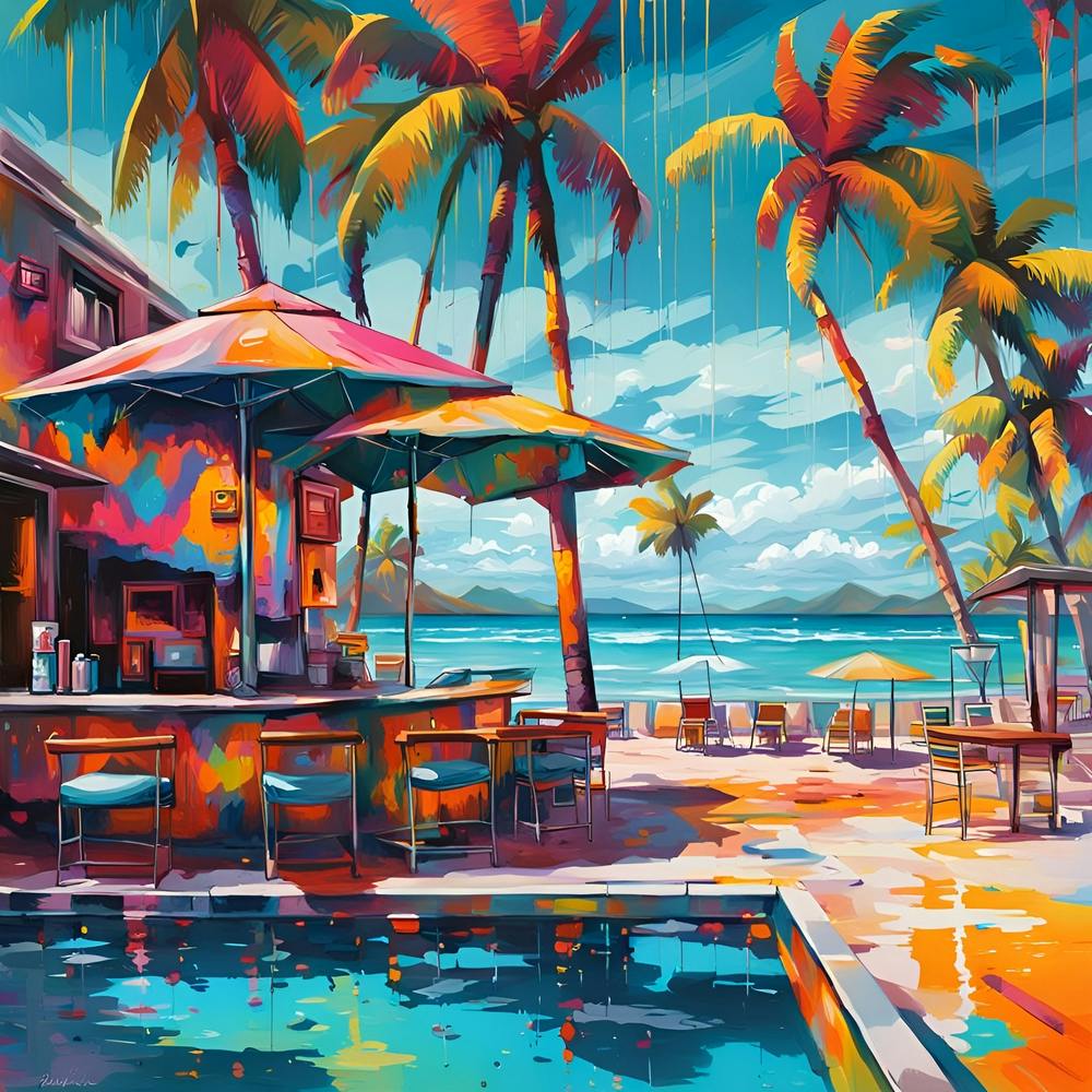 Beachside Bar Serenity By The Pool