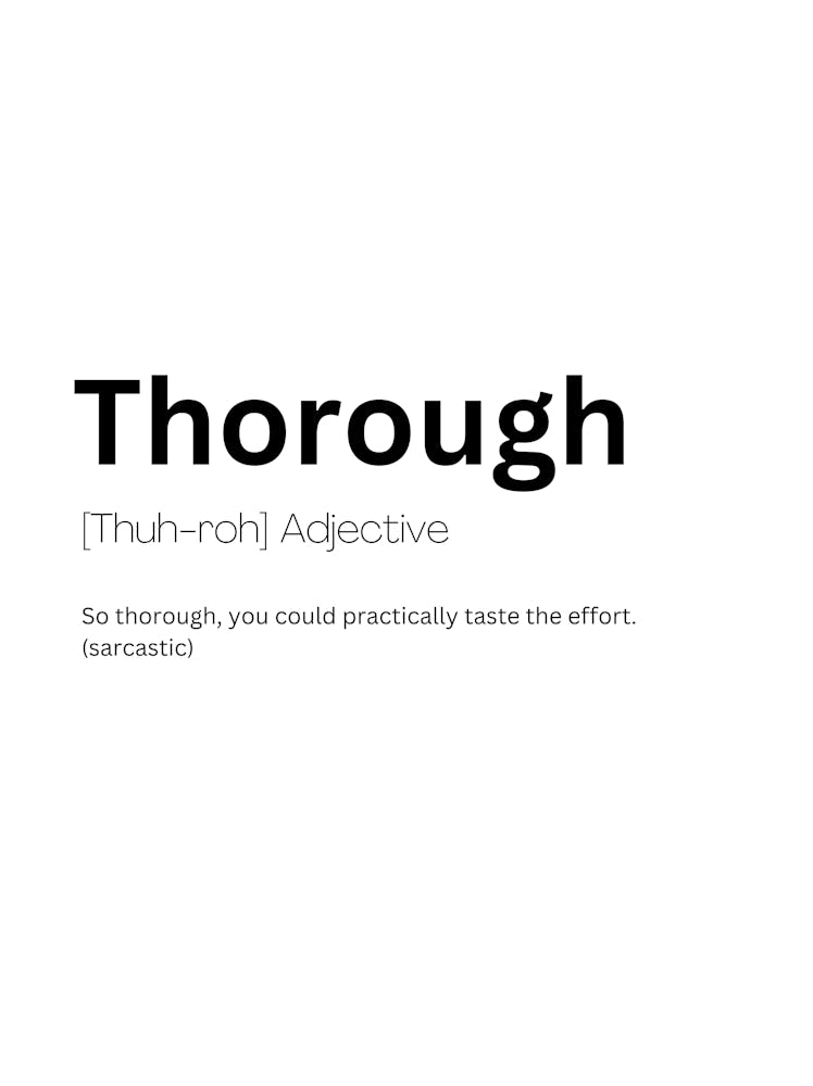 Thorough Definition Meaning