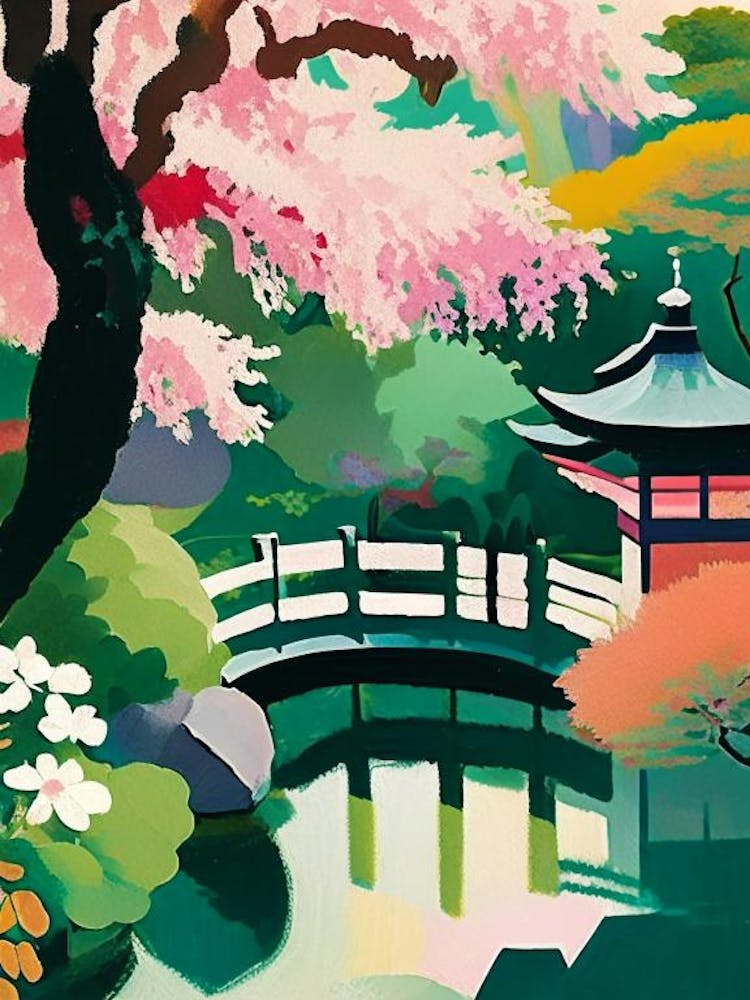 Japanese Friendship Garden, Usa Abstract Still Life