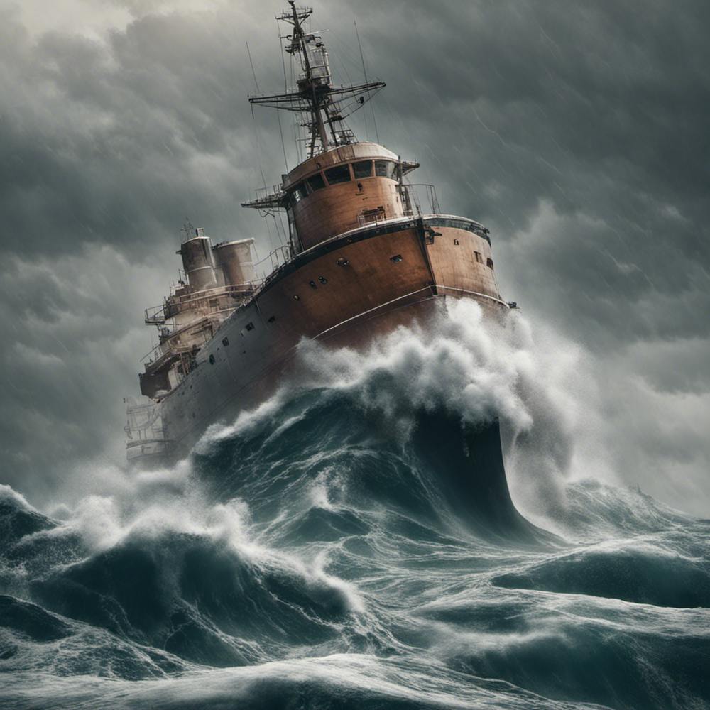 Ship Is In The Middle Of The Sea