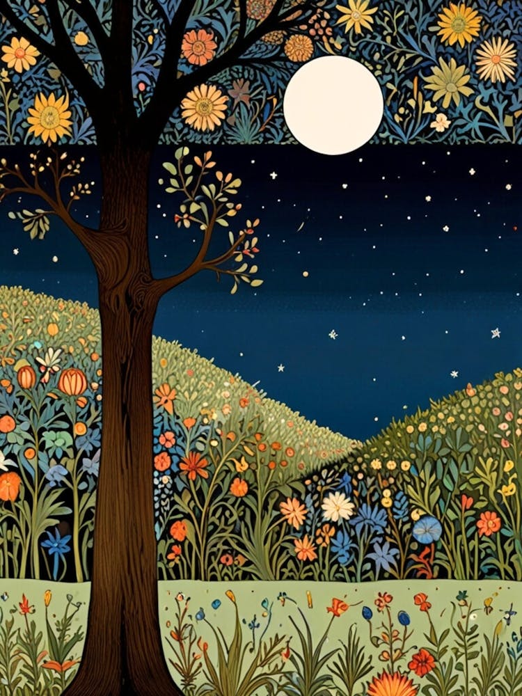 William Morris Night In The Garden 10