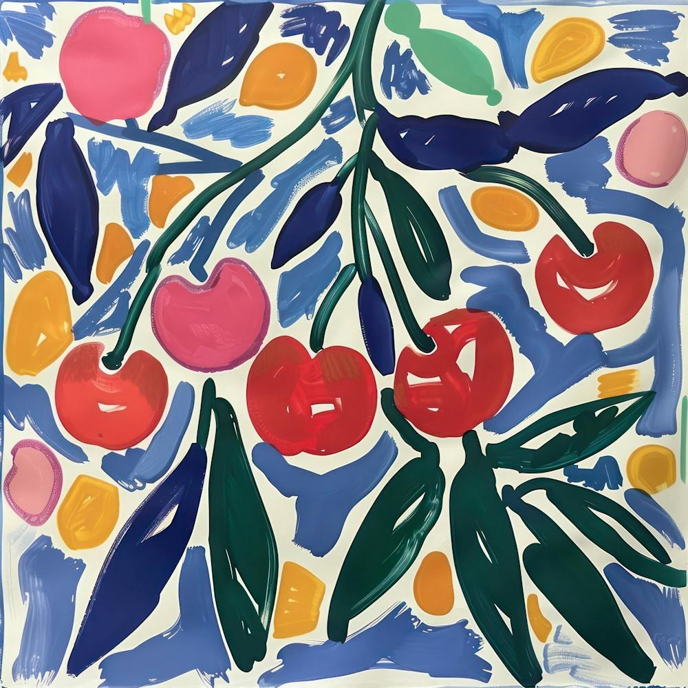 Cherries Matisse Style 10