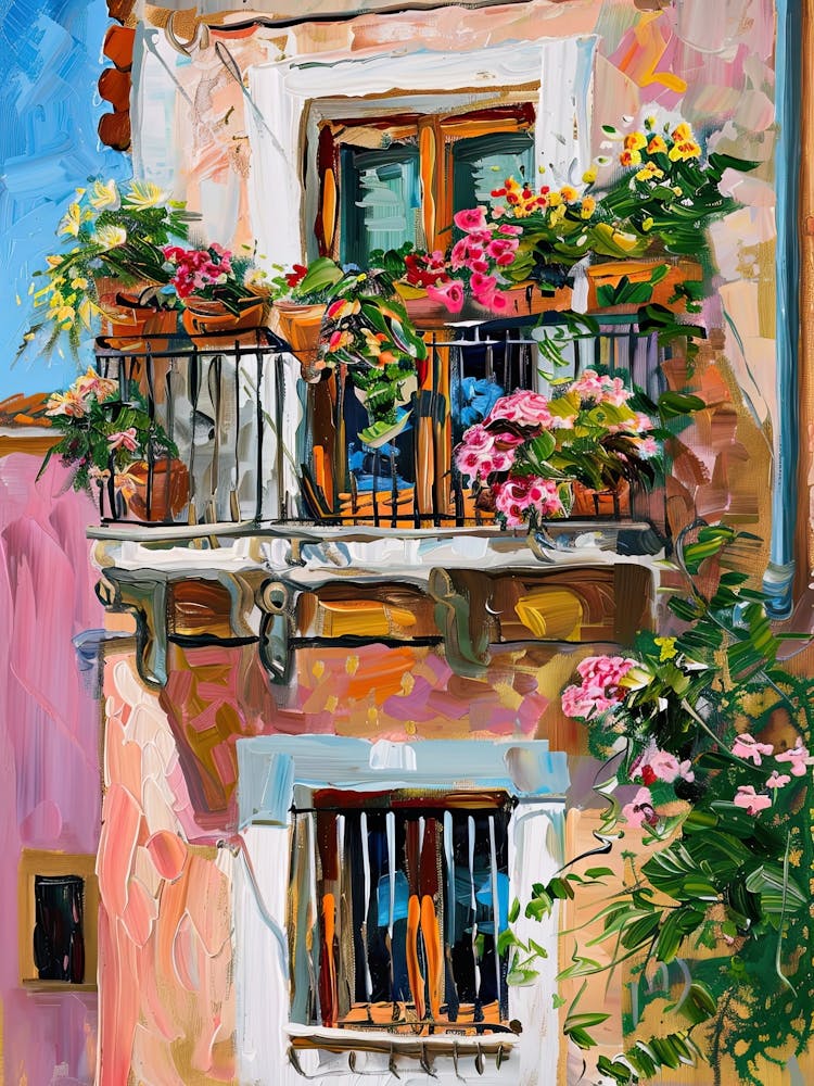 Balcony Painting In Ibiza 3