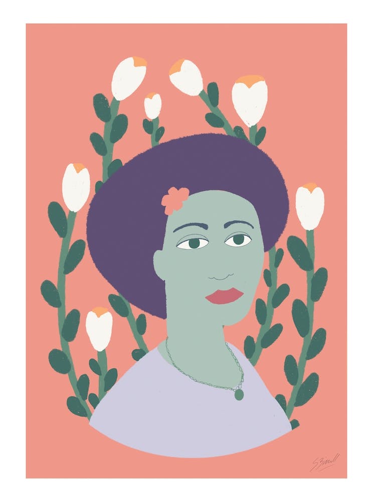 Flower In Her Hair