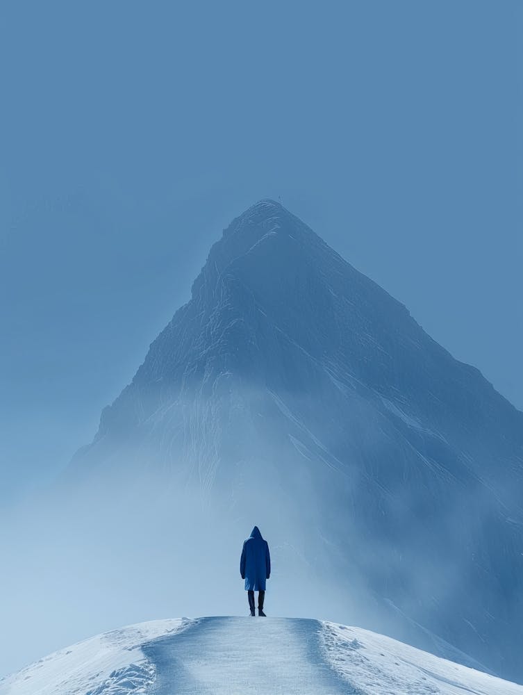Man Walking In The Snow