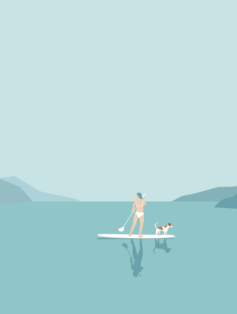 Stand up paddle boarder