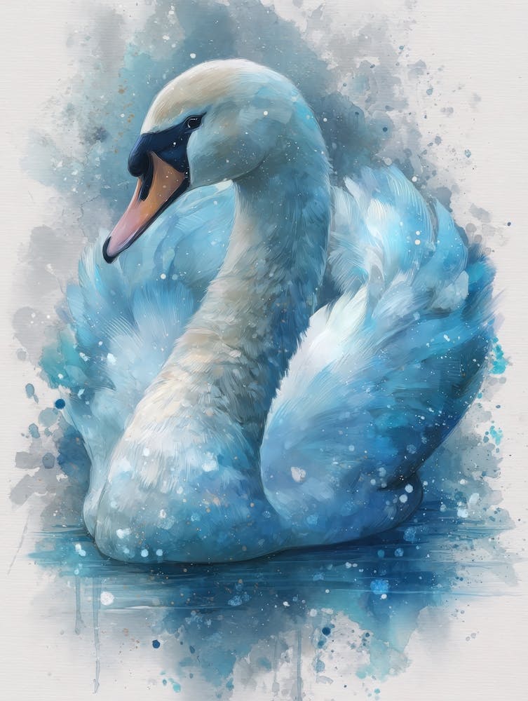 Aihrgdesign Isolated Watercolor Painting Of Birds Elegant Swa Ec88ed74 B976 47e0 B022 96cbfd1f28a2 2