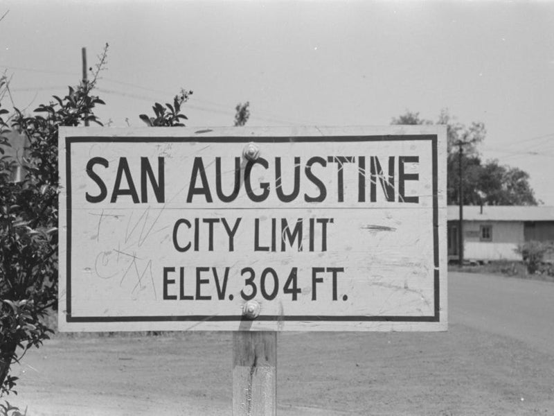 Sign, San Augustine, Texas By Russell Lee