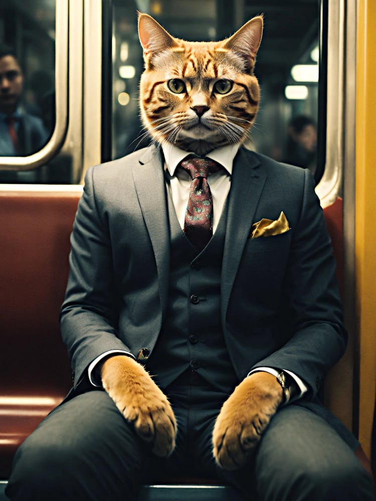 Cat In A Suit