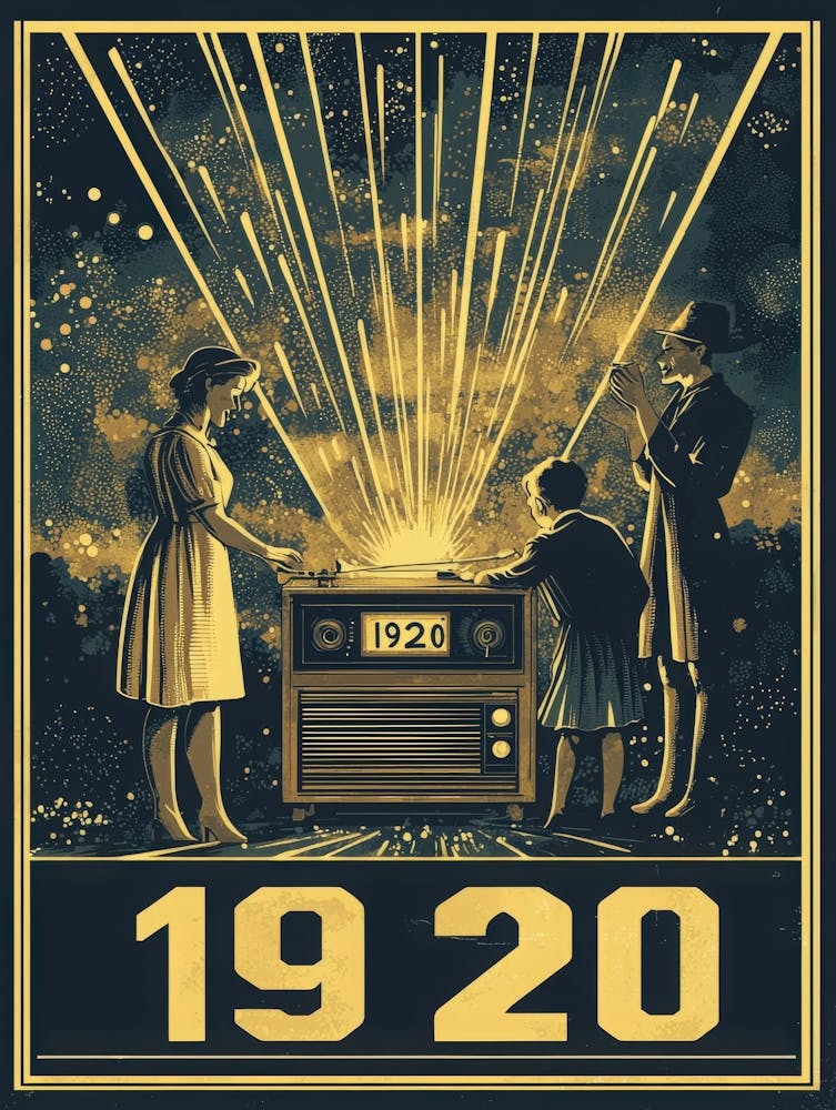 Aihrgdesign A Vintage Poster Celebrating The Rise Of Radio Br 1a6b5112 E3ac 45cf 9438 83679052d152 2