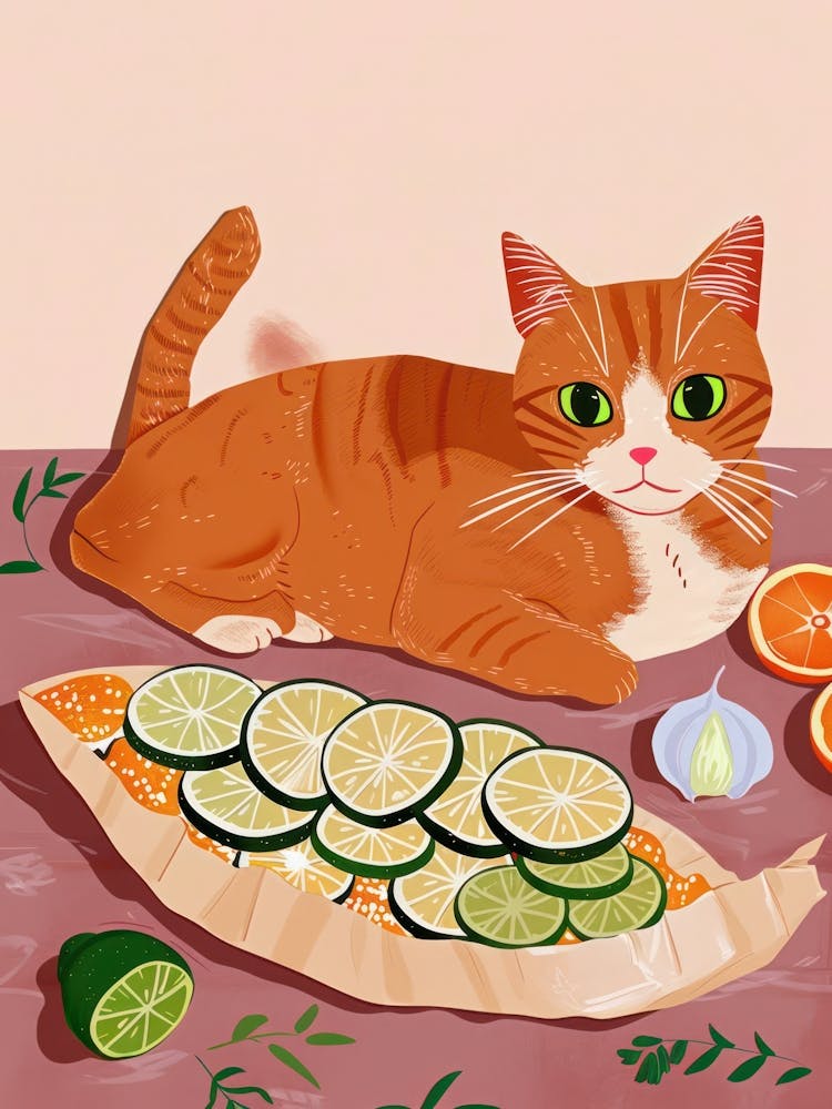 Chat et Salade 1