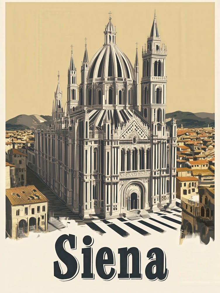 Aihrgdesign A Classic 1960s Travel Poster For Siena Showcasin 7661efda Bfc8 4495 A110 E69188d729e6 1