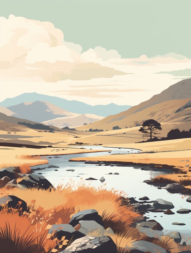 Lake District National Park England 2 Hiking Trail Landscape